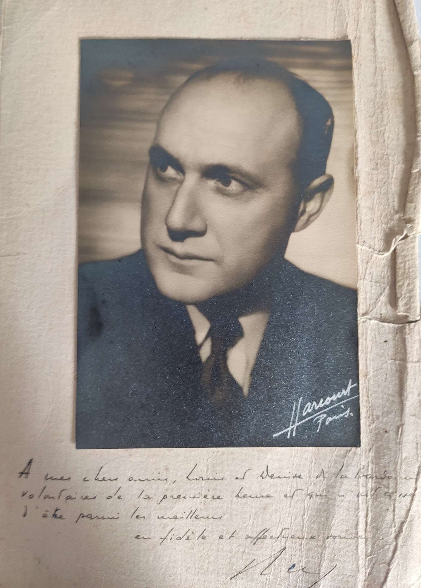 Portrait dédicacé du Colonel Rémy